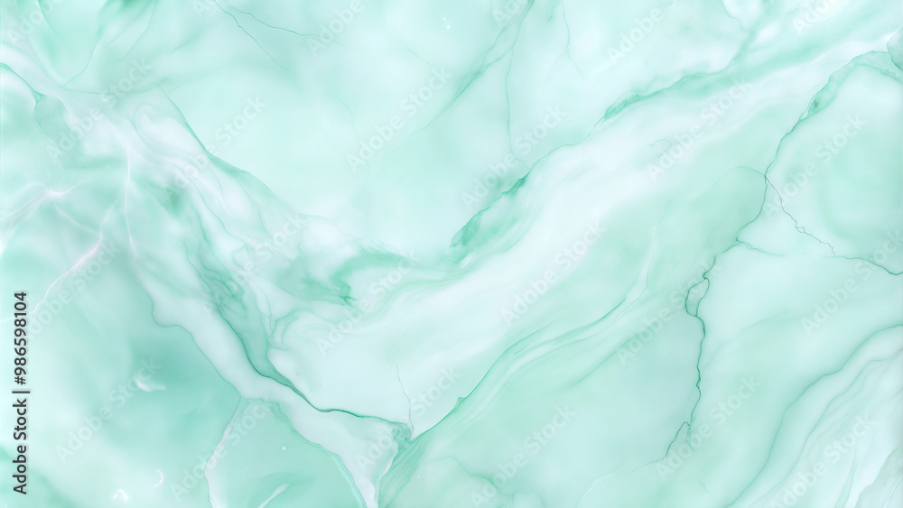 Mint Green Marble Texture, Abstract Fluid Pattern with Copy Space Mint Green Marble Texture, Abstract Fluid Pattern with Copy Space