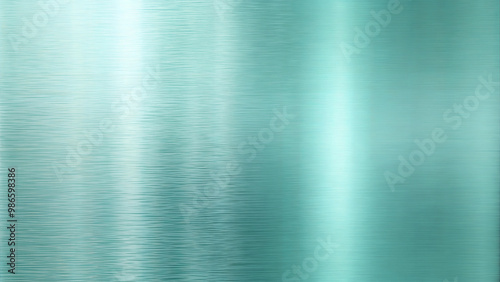 Brushed metallic teal background, soft gradient and reflective texture with copy space