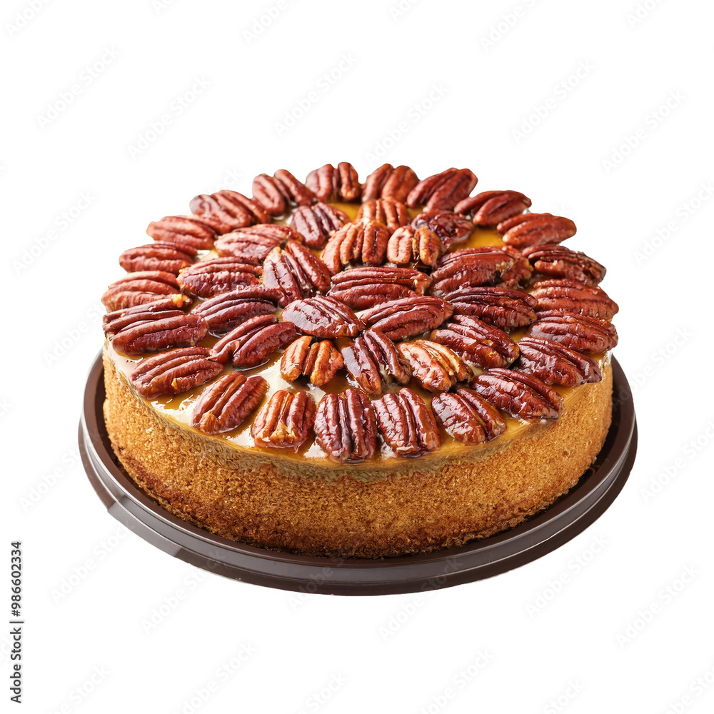 Pecan pie with caramel Pecan pie with caramel
