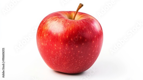 Isolated apple, white background