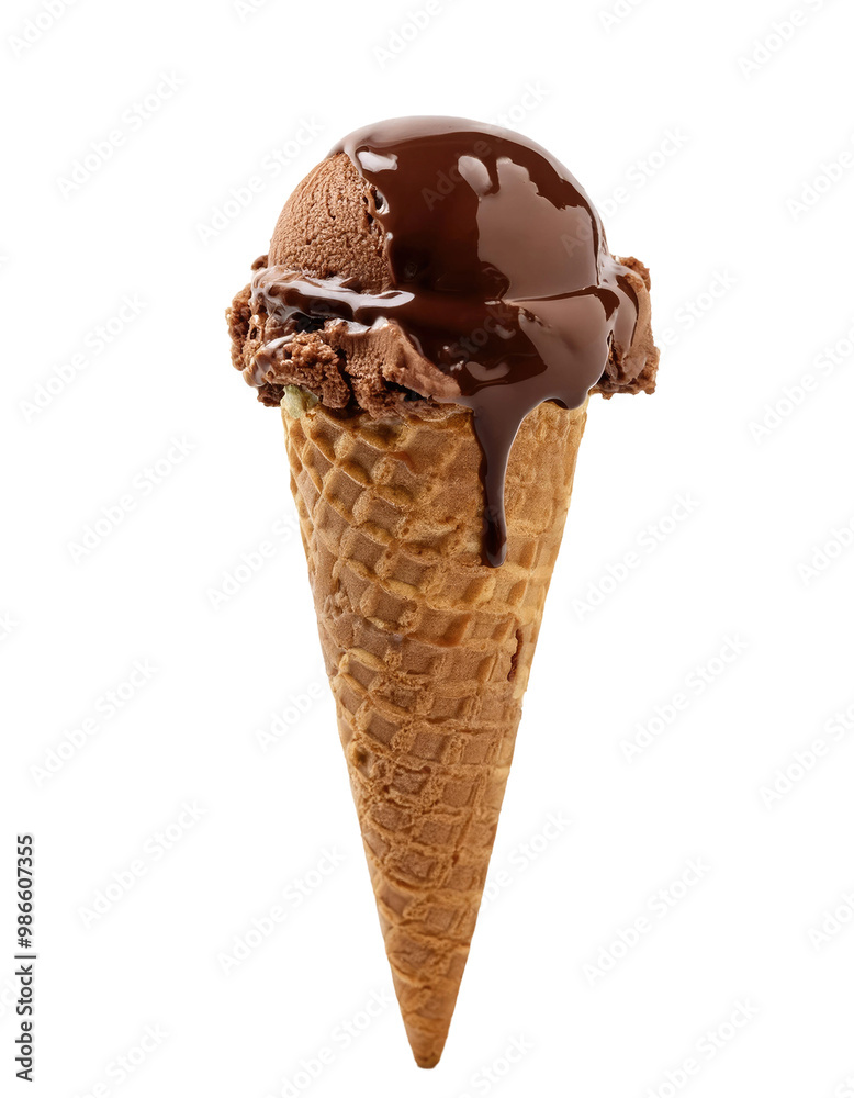Chocolate ice cream cone Chocolate ice cream cone