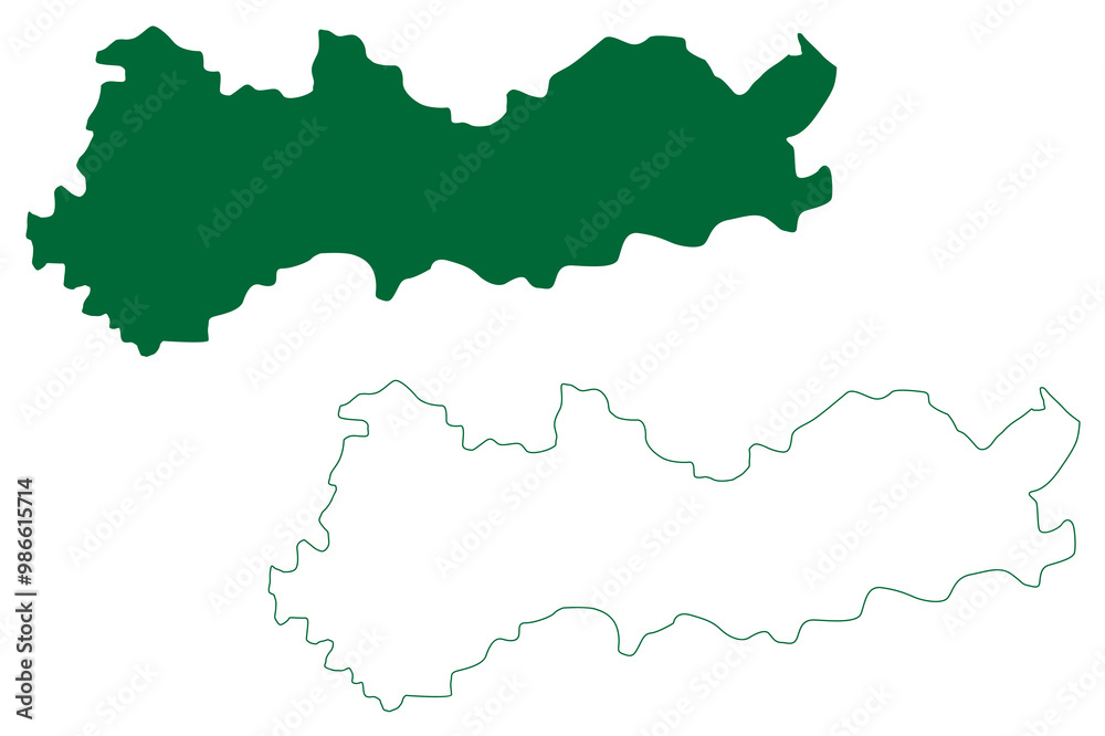 Nirmal district (Telangana State, Republic of India) map vector illustration, scribble sketch Nirmal map Nirmal district (Telangana State, Republic of India) map vector illustration, scribble sketch Nirmal map