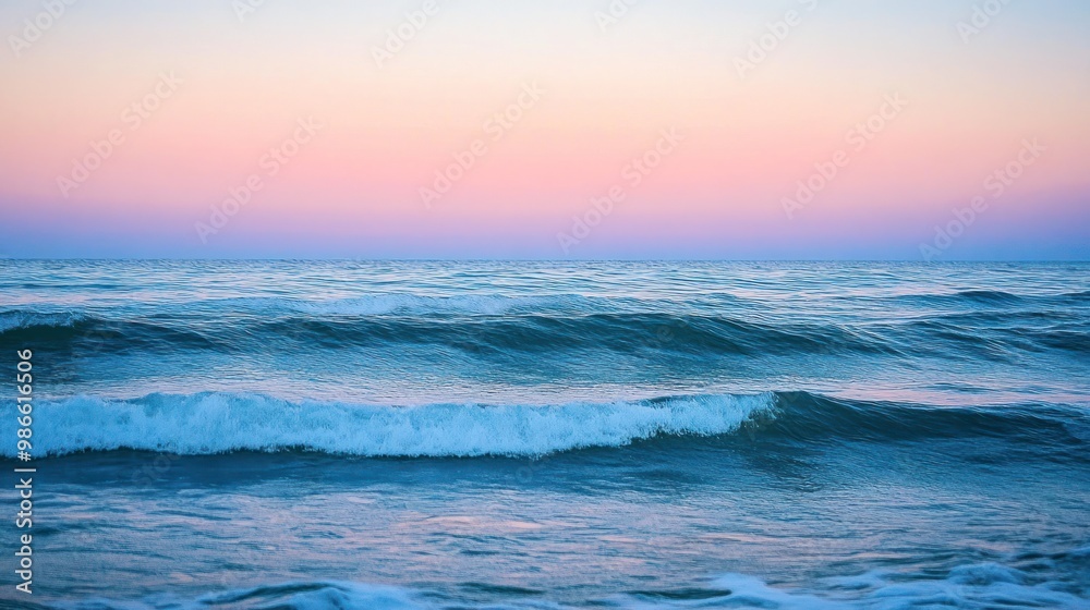 Sea Waves at Sunset Sea Waves at Sunset