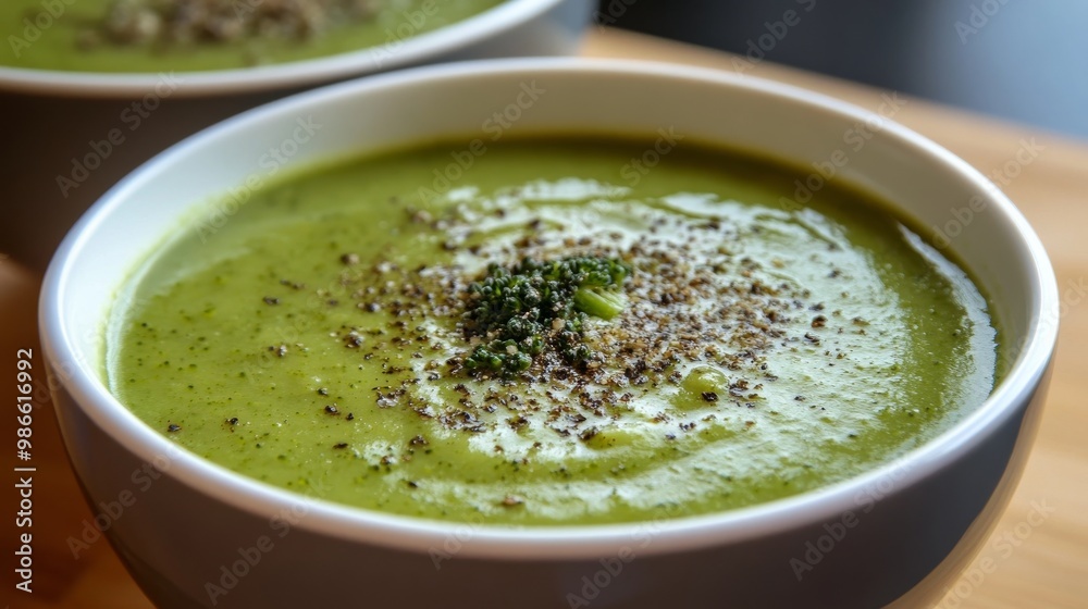 Homemade broccoli soup, healthy. Homemade broccoli soup, healthy.
