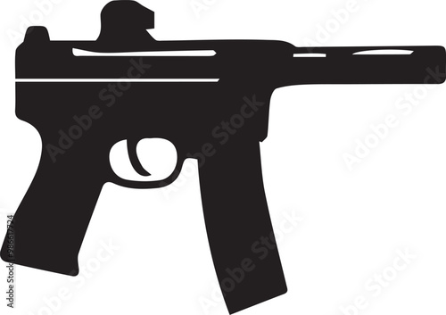 Weapons silhouette vector EPS