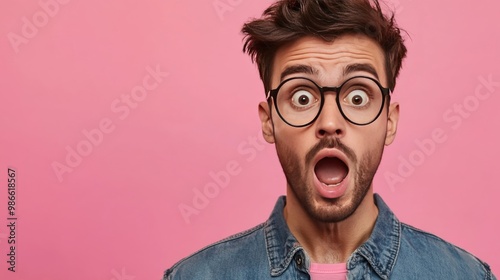 Surprised guy. photo