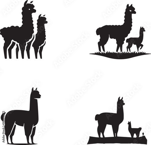 alpaca silhouette