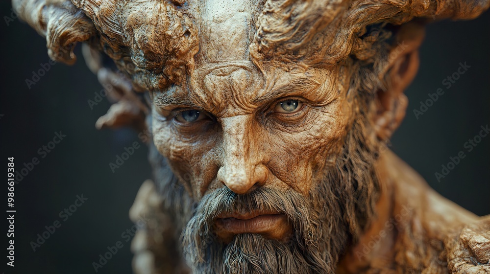 Mythic Creature Portrait: A Detailed Digital Artwork Mythic Creature Portrait: A Detailed Digital Artwork