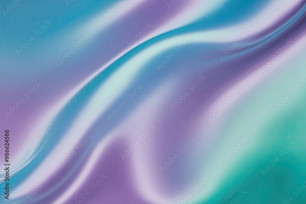 Obraz premium Ethereal Silky Gradient Backdrop with Lavender, Cerulean, and Mint Shades for Dreamlike Visuals