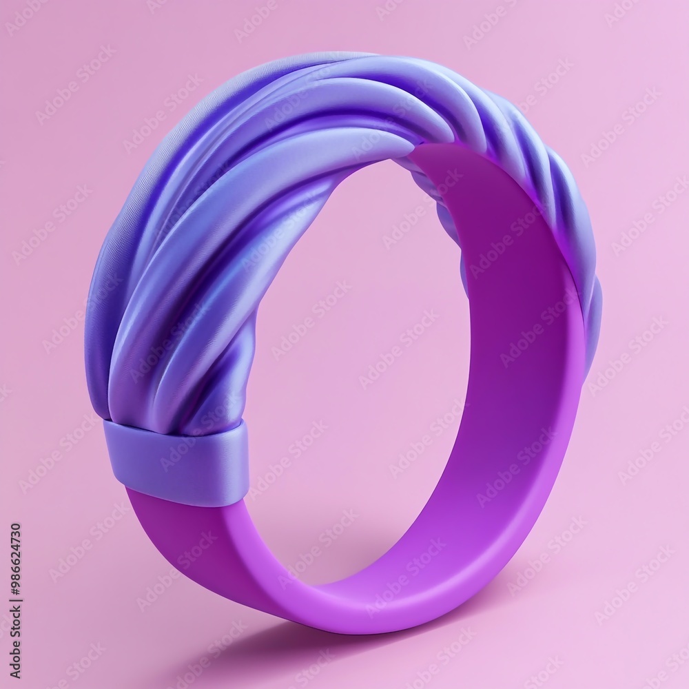 3D Hairband Icon: Trendy Hair Accessory Illustration Logo 3D Hairband Icon: Trendy Hair Accessory Illustration Logo