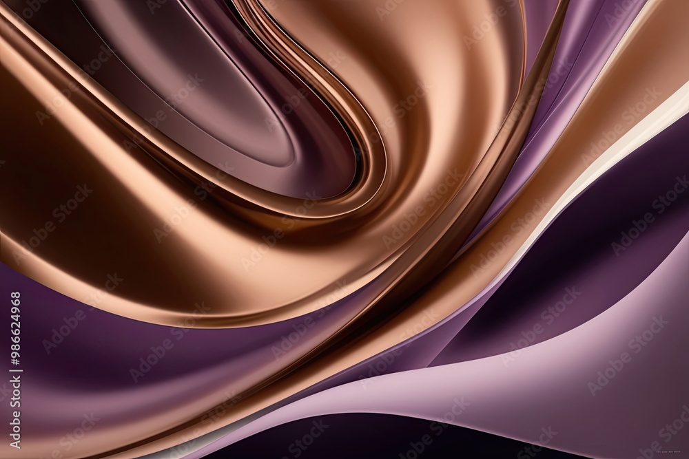 Textured Elegant Background in Jade, Mauve, and Sunflower Colors with Flowing Waves and Grainy Detail