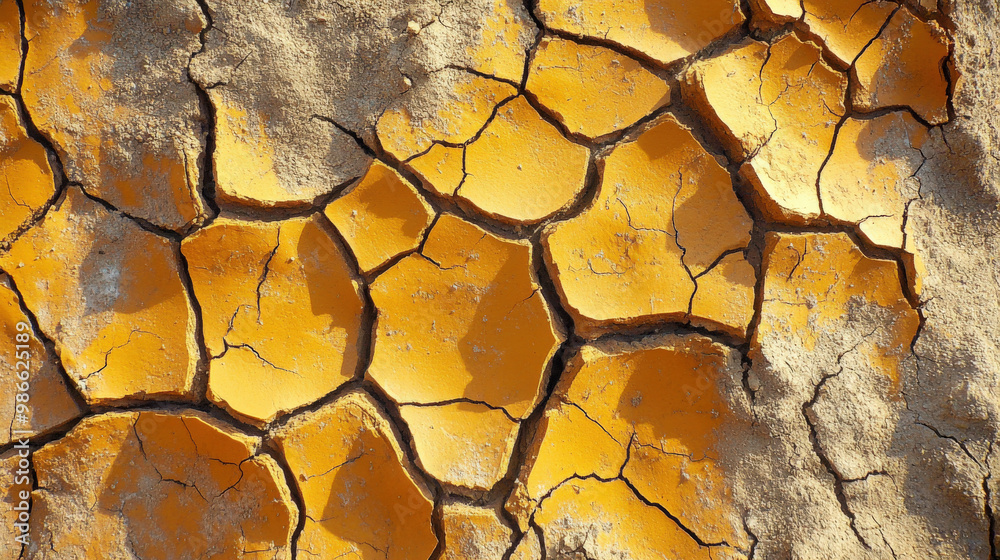 background of dry, cracked earth in shades of brown and ochre background of dry, cracked earth in shades of brown and ochre