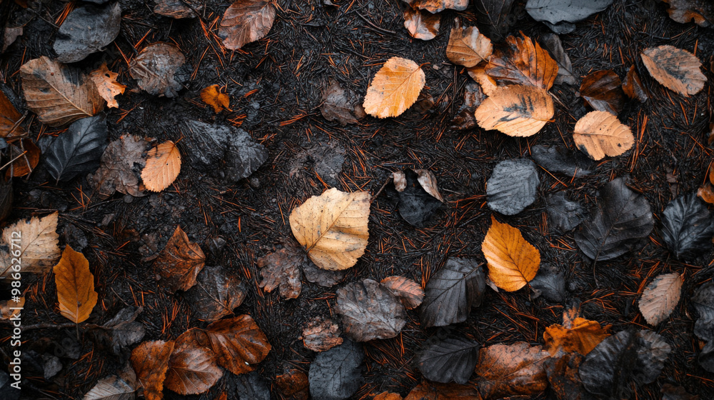 background of forest floor featuring Layered leaves, twigs, and pine needles for a natural texture background of forest floor featuring Layered leaves, twigs, and pine needles for a natural texture