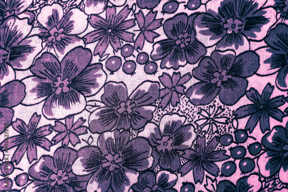 lilac floral pattern on fabric. wallpaper in a rustic modern design. lilac textile texture. lilac floral pattern on fabric. wallpaper in a rustic modern design. lilac textile texture.