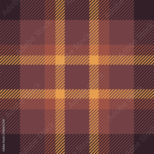 Neutral texture plaid check, doodle tartan seamless textile. Pride vector pattern background fabric in red and dark colors.