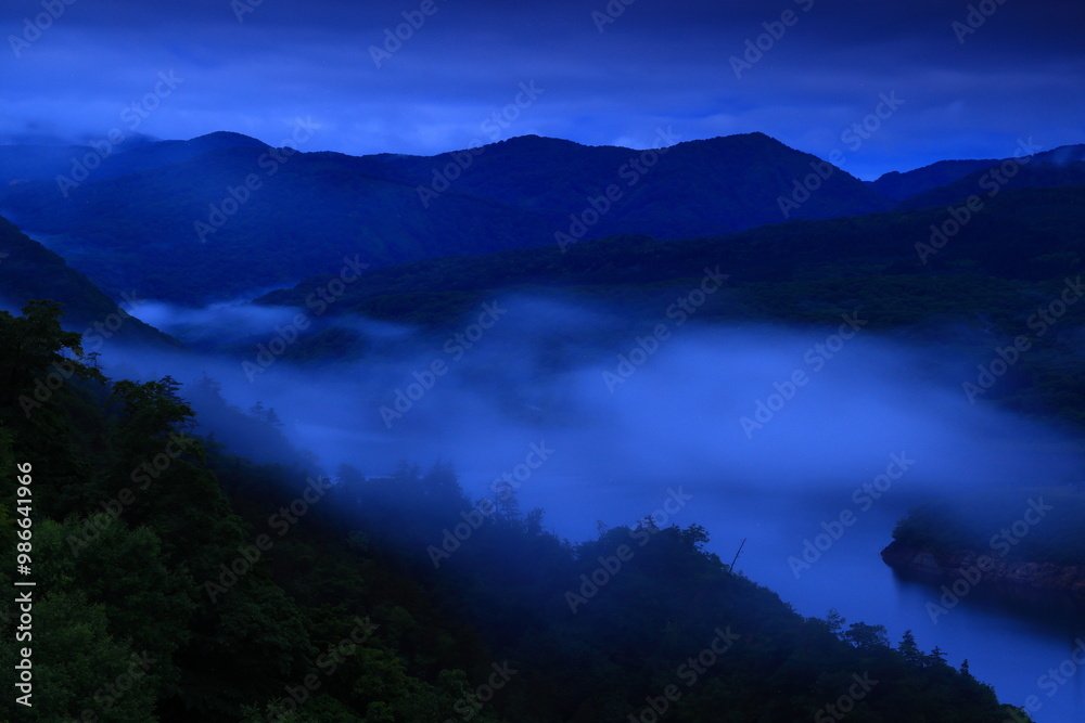 岩手県奥州市 夜明けの風景 岩手県奥州市 夜明けの風景