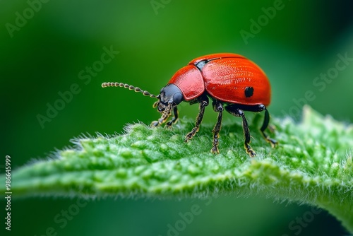 Exploring the habits of leaf beetles on various wild plant species in their natural habitat