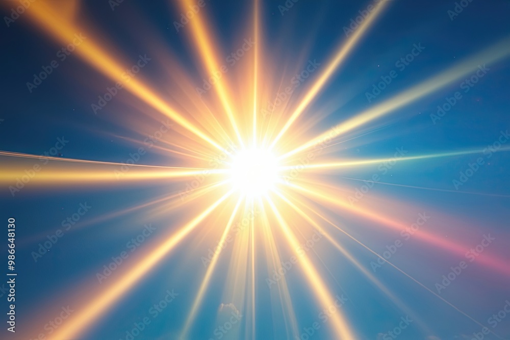 Vibrant Yellow and Gold Sun Ray Light Overlays with Lively Lens Flare Effects Vibrant Yellow and Gold Sun Ray Light Overlays with Lively Lens Flare Effects