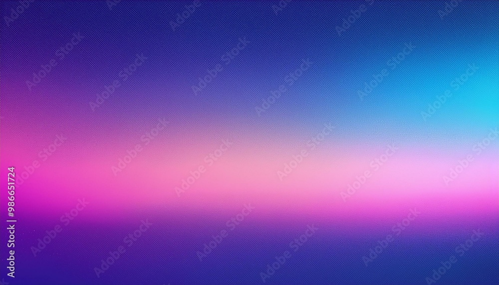 Fototapeta premium Soft pink and purple gradient lighting effect on a blue grainy background