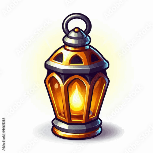  lantern on a white background