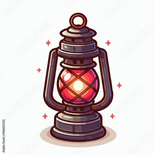  lantern on a white background
