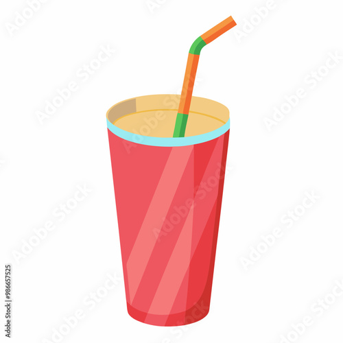 straws isolated on white