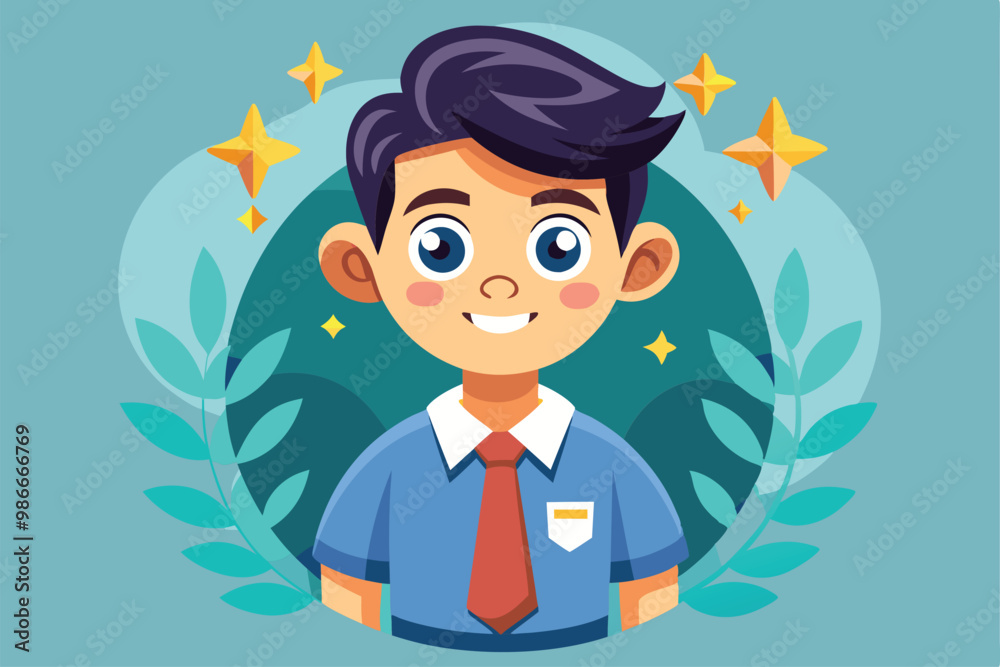 A cheerful cartoon character designed to welcome and engage new employees in a warm manner, Custom cartoon illustration for new employees. A cheerful cartoon character designed to welcome and engage new employees in a warm manner, Custom cartoon illustration for new employees.