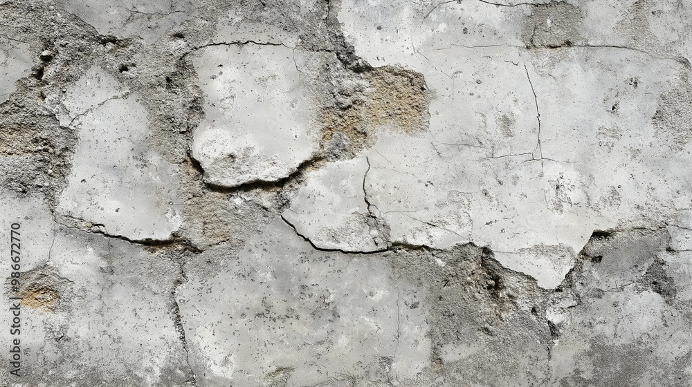 a close-up of a rough concrete wall, the cold, hard surface shows faint cracks and chips, hinting at the passage of time, the gritty texture evokes an industrial ruggedness and strength