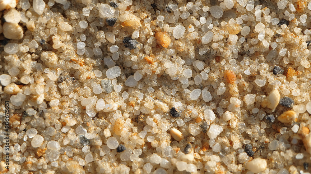 close-up of sand, with each individual grain clearly defined, creating a textured and organic feel, the granules vary in size and color, from soft beige tones to darker, earthier hues close-up of sand, with each individual grain clearly defined, creating a textured and organic feel, the granules vary in size and color, from soft beige tones to darker, earthier hues