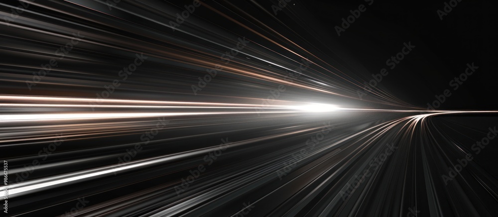 Abstract light rays on black background, futuristic design in digital art style or technology concept Abstract light rays on black background, futuristic design in digital art style or technology concept