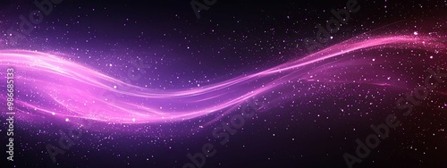 Abstract Purple Swirling Light with Sparkles