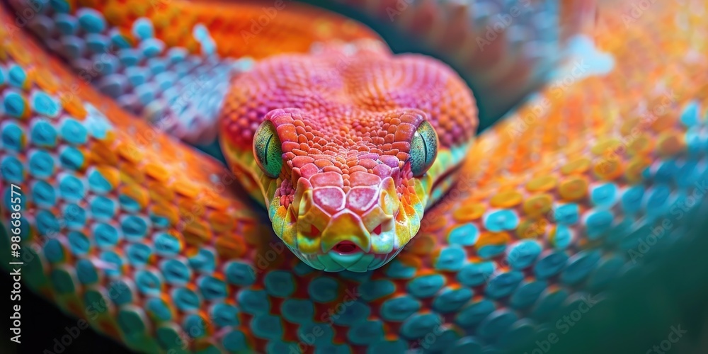 Fototapeta premium Extracting venom from the most dangerous snake in the world