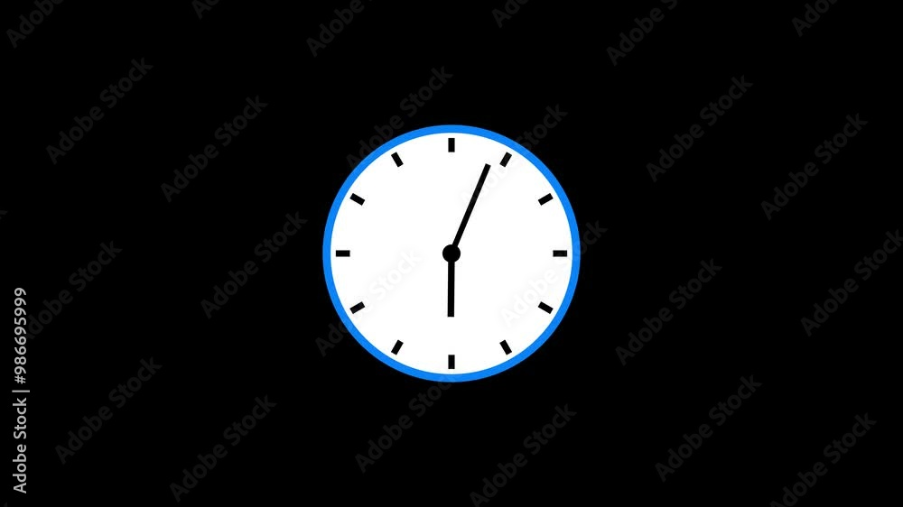 Abstract Analog Clock Icon Animation. Abstract Analog Clock Icon Animation.