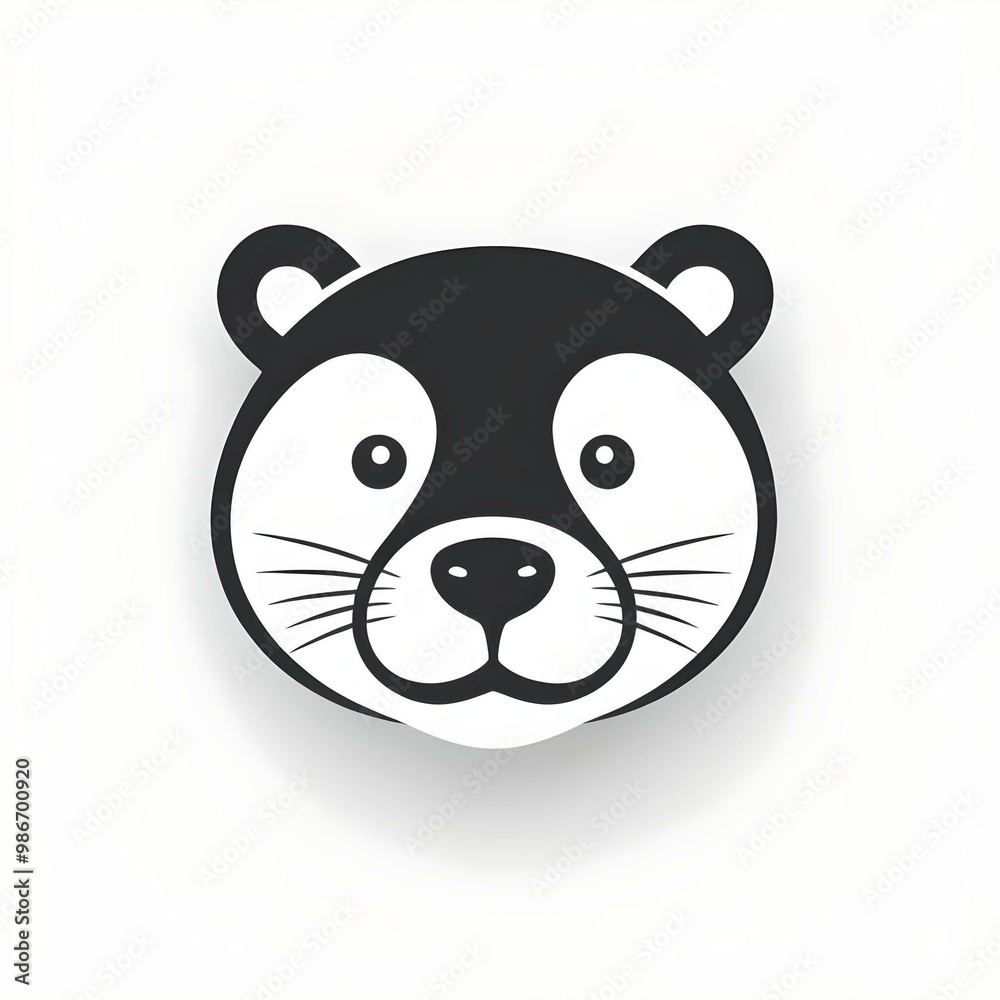 Obraz premium Otter Head Illustration