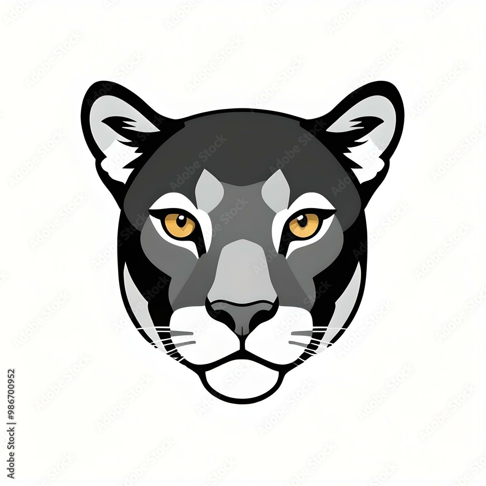Cougar Head Illustration Cougar Head Illustration