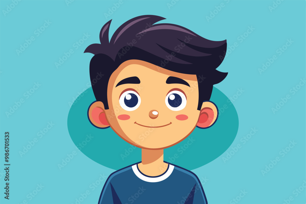 A young boy with a joyful expression wearing a casual outfit enjoys a fun moment with a playful design, Customizable cartoon illustration of a happy young person. A young boy with a joyful expression wearing a casual outfit enjoys a fun moment with a playful design, Customizable cartoon illustration of a happy young person.