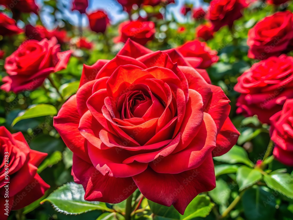 Softly unfurling, the delicate petals of radiant rose flowers showcase their vibrant beauty, a stunning spectacle of Softly unfurling, the delicate petals of radiant rose flowers showcase their vibrant beauty, a stunning spectacle of