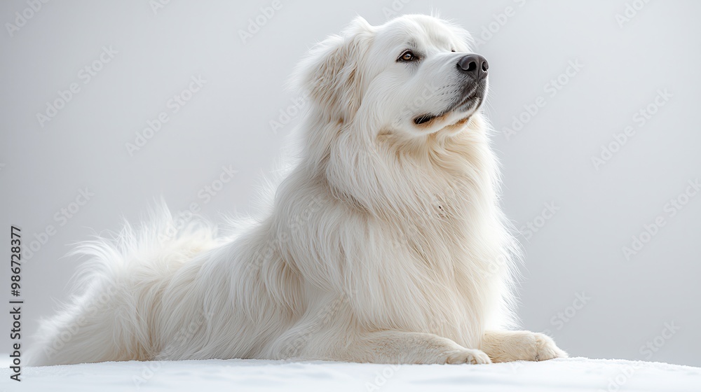 Dignified Great Pyrenees in Soft Light Dignified Great Pyrenees in Soft Light