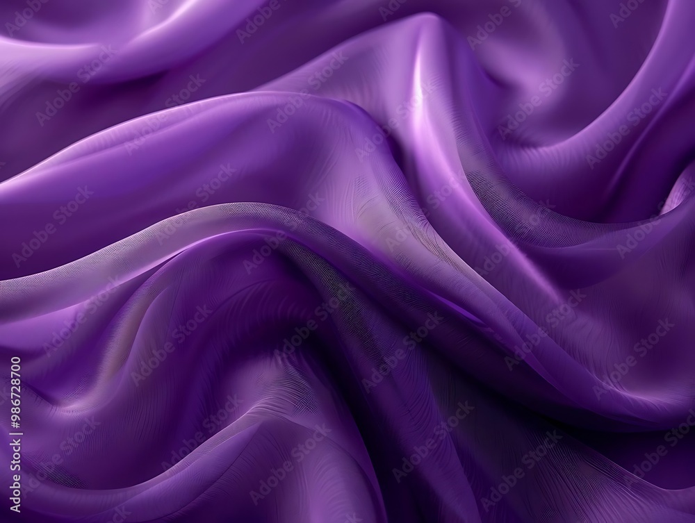 A close-up of smooth, flowing purple fabric showcasing its texture and sheen. A close-up of smooth, flowing purple fabric showcasing its texture and sheen.