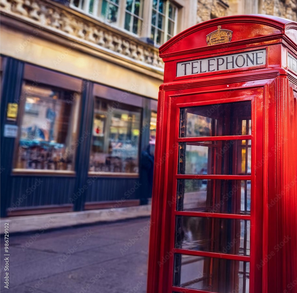 British red telephone booth, AI generated British red telephone booth, AI generated