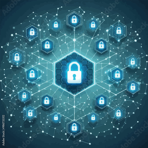 Cyber Security Bakcground illustration 