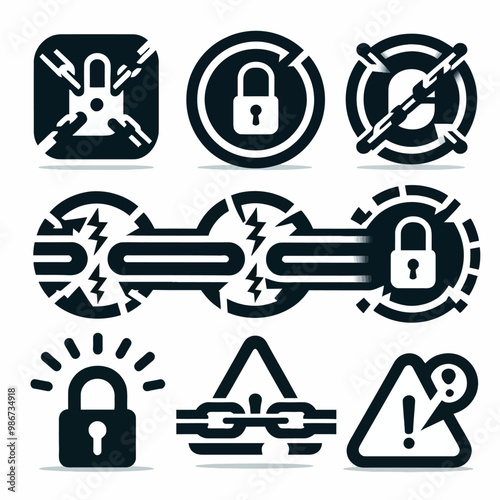 Broken chain icon1.eps