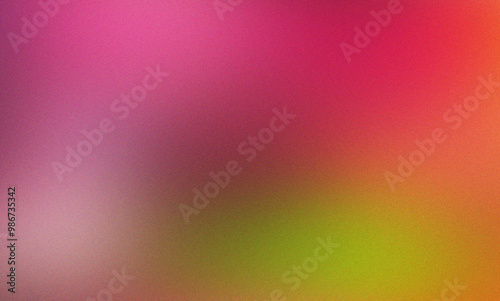 Abstract red green orange pink black grain gradient background grainy texture colorful retro banner design