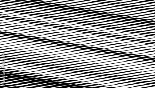 Black and white abstract diagonal pattern background. Black and white pattern, easily recoloured at your discretion. Fully editable design element. Vector Format Illustration 