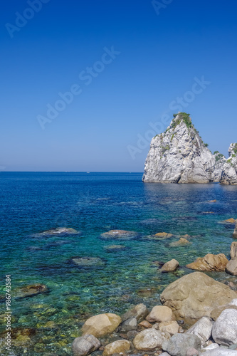 和歌山、白崎海岸の美しい海と風景