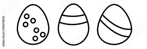 Easter egg vector. Happy Easter hunt symbol. April spring holiday sign. Easter day element. Holiday decorative egg for ester. Vector illustration