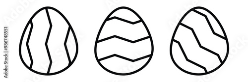 Easter egg vector. Happy Easter hunt symbol. April spring holiday sign. Easter day element. Holiday decorative egg for ester. Vector illustration