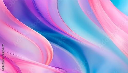 Vibrant Abstract Swirls of Purple, Pink, and Blue in a Dynamic Background