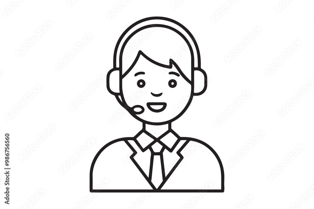 Costumer service icon vector design template Costumer service icon vector design template