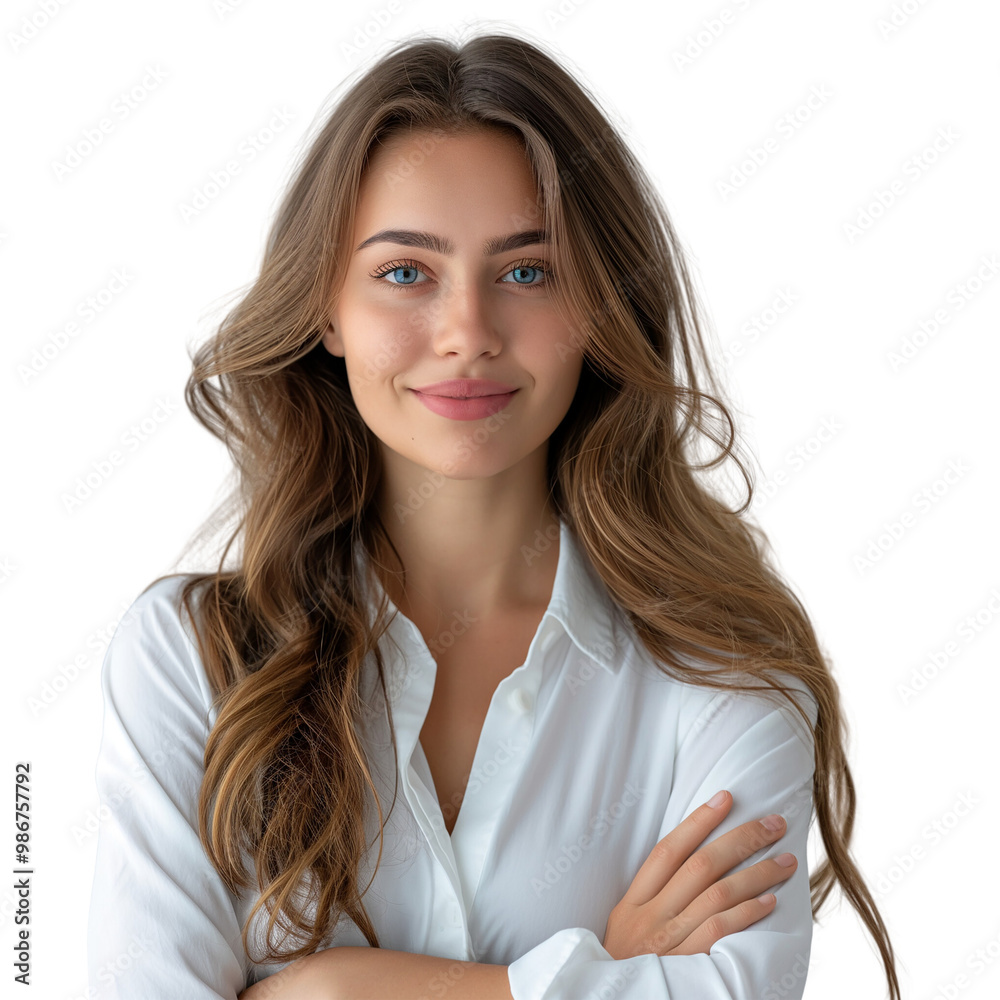 Portrait of businesswoman isolated on transparent background Portrait of businesswoman isolated on transparent background